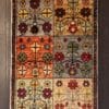 Colorful Garden Panel Hand-knotted Wool Rug