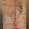 Contemporary Red Deer Afghan Wool Rug