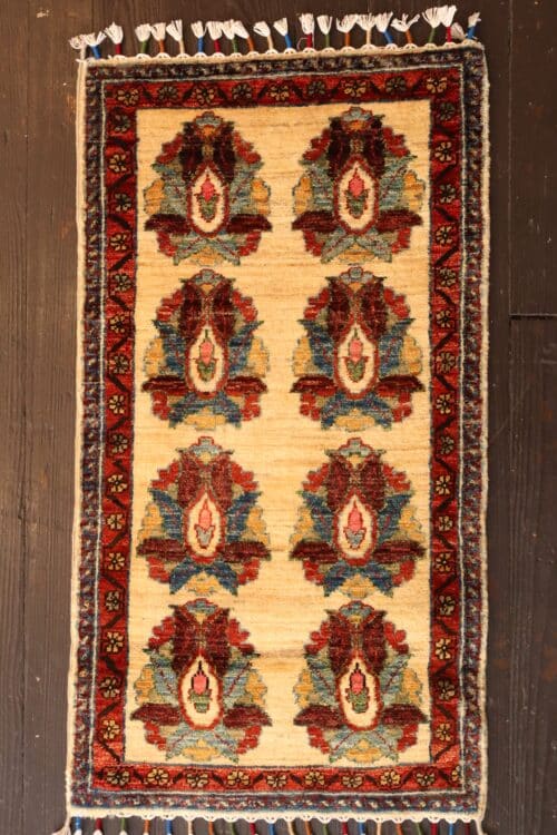 Hand-Knotted Afghan Boteh Wool Rug