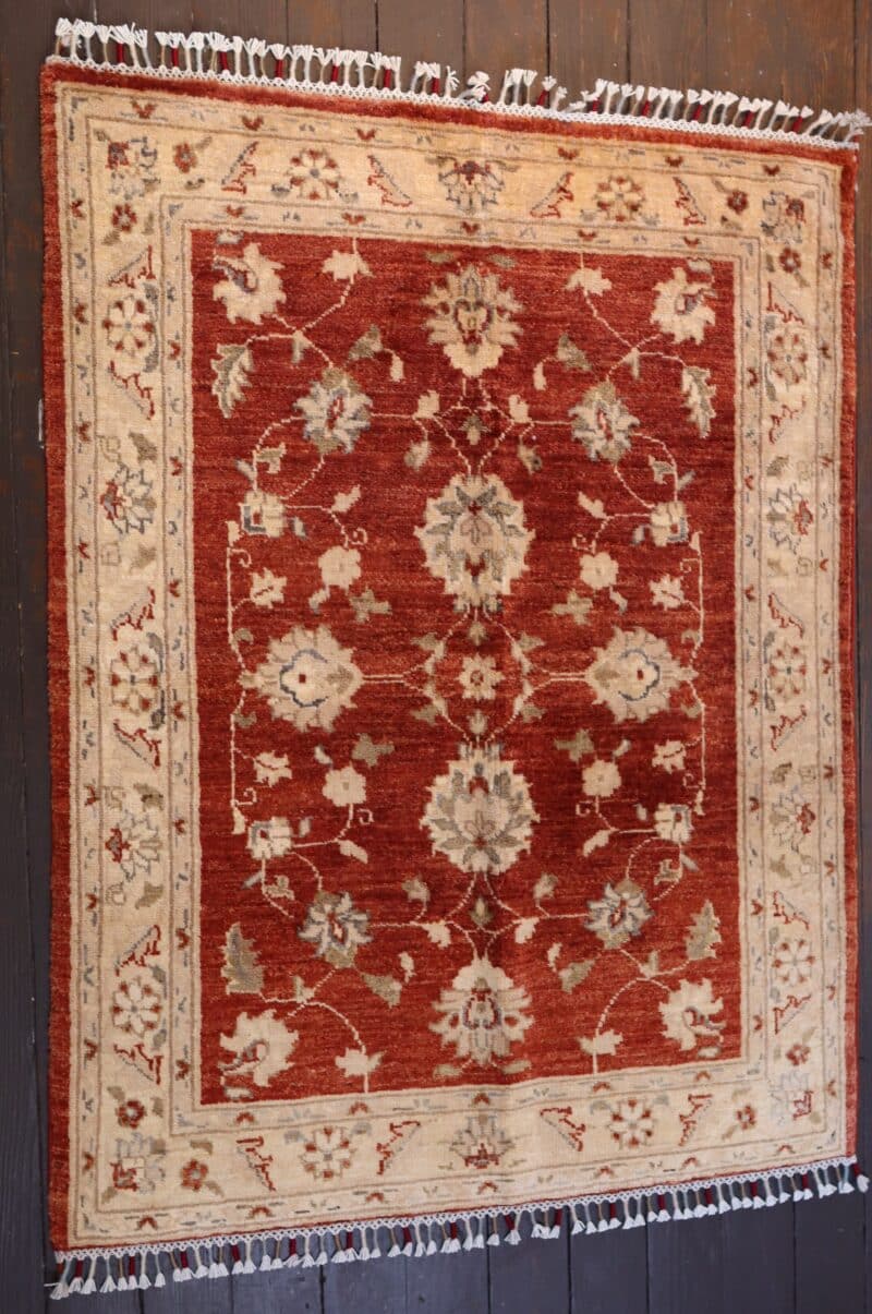 Hand-Knotted Afghan Chobi Rug