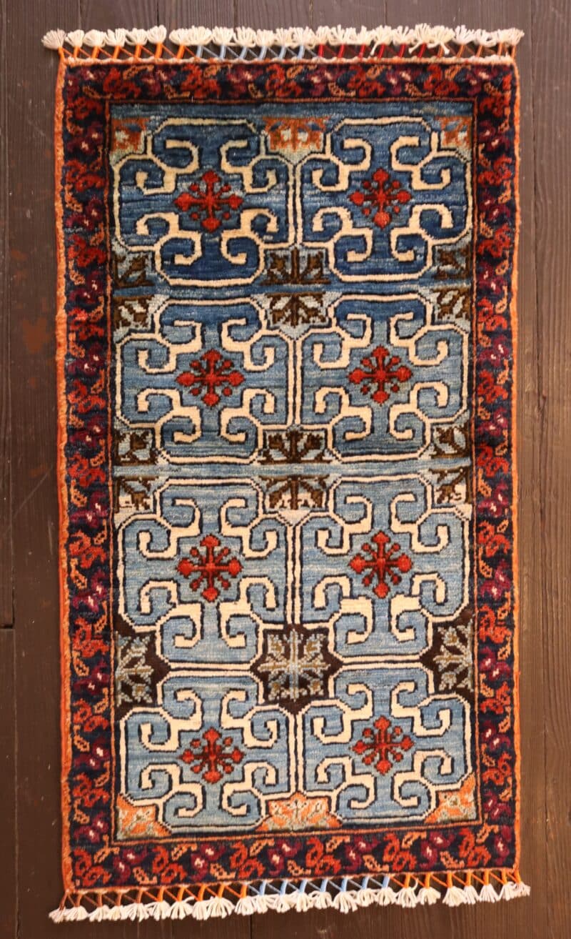 Hand-Knotted Afghan Tribal Wool Rug