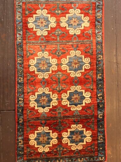 Hand-Knotted Afghan Tribal Wool Rug