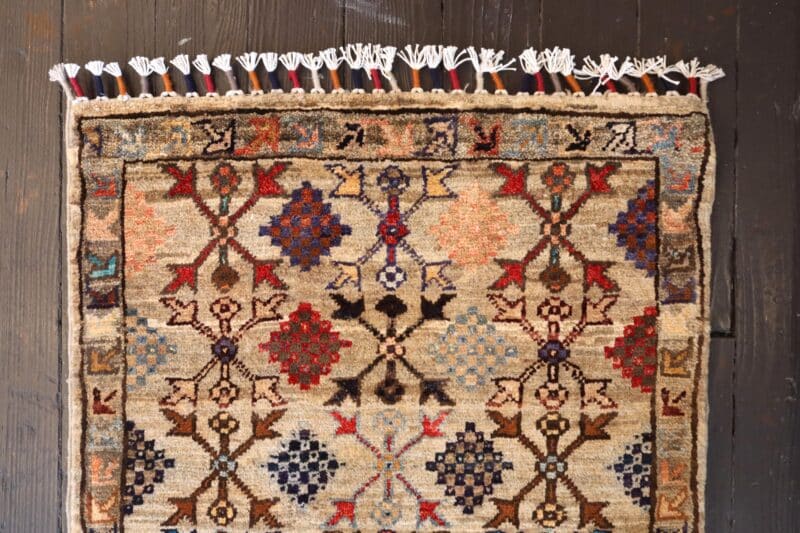 Hand-Knotted Afghan Tribal Wool Rug