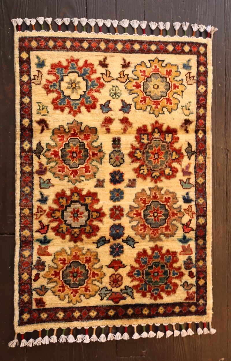 Hand-Knotted Afghan Ziegler Rug