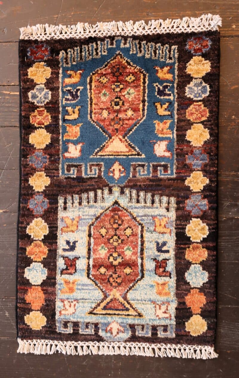 Hand-Knotted Gabbeh Wool Rug – Tribal
