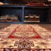 Hand-Knotted Geometric Kazak Wool Rug