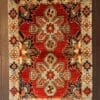 Hand-Knotted Heriz Medallion Design Wool Rug