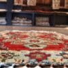 Hand-Knotted Heriz Medallion Design Wool Rug