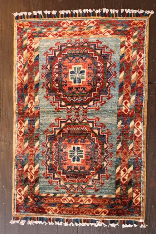 Hand-Knotted Kazak Wool Rug