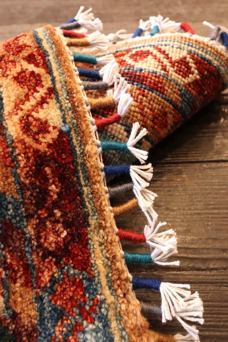 Hand-Knotted Kazak Wool Rug