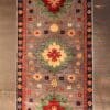 Hand-Knotted Kazak Wool Runner Rug
