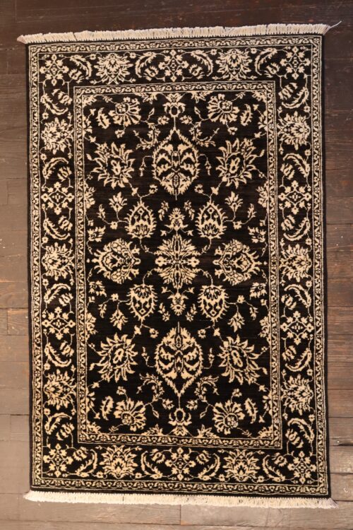 Hand-Knotted Persian Style Floral Wool Rug