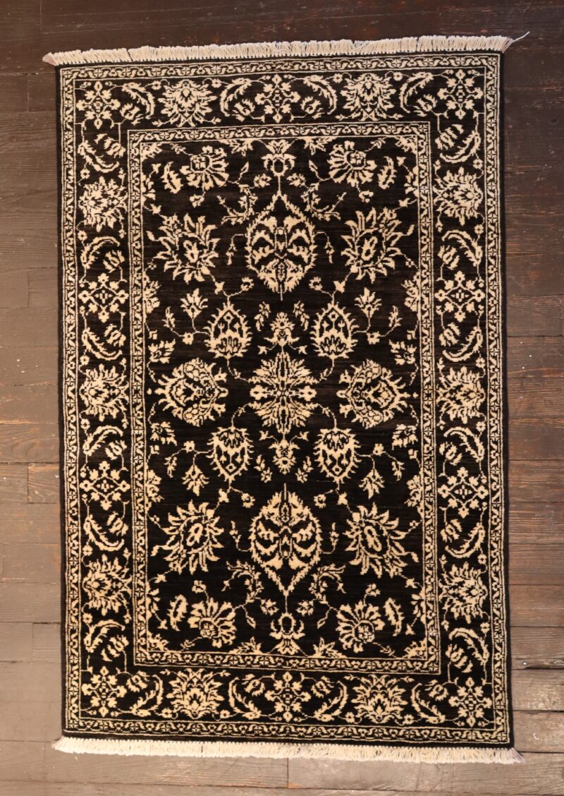 Hand-Knotted Persian Style Floral Wool Rug