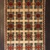 Hand-Knotted Turkmen Bokhara Wool Rug