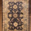 Hand-knotted Navy Oushak Wool Rug