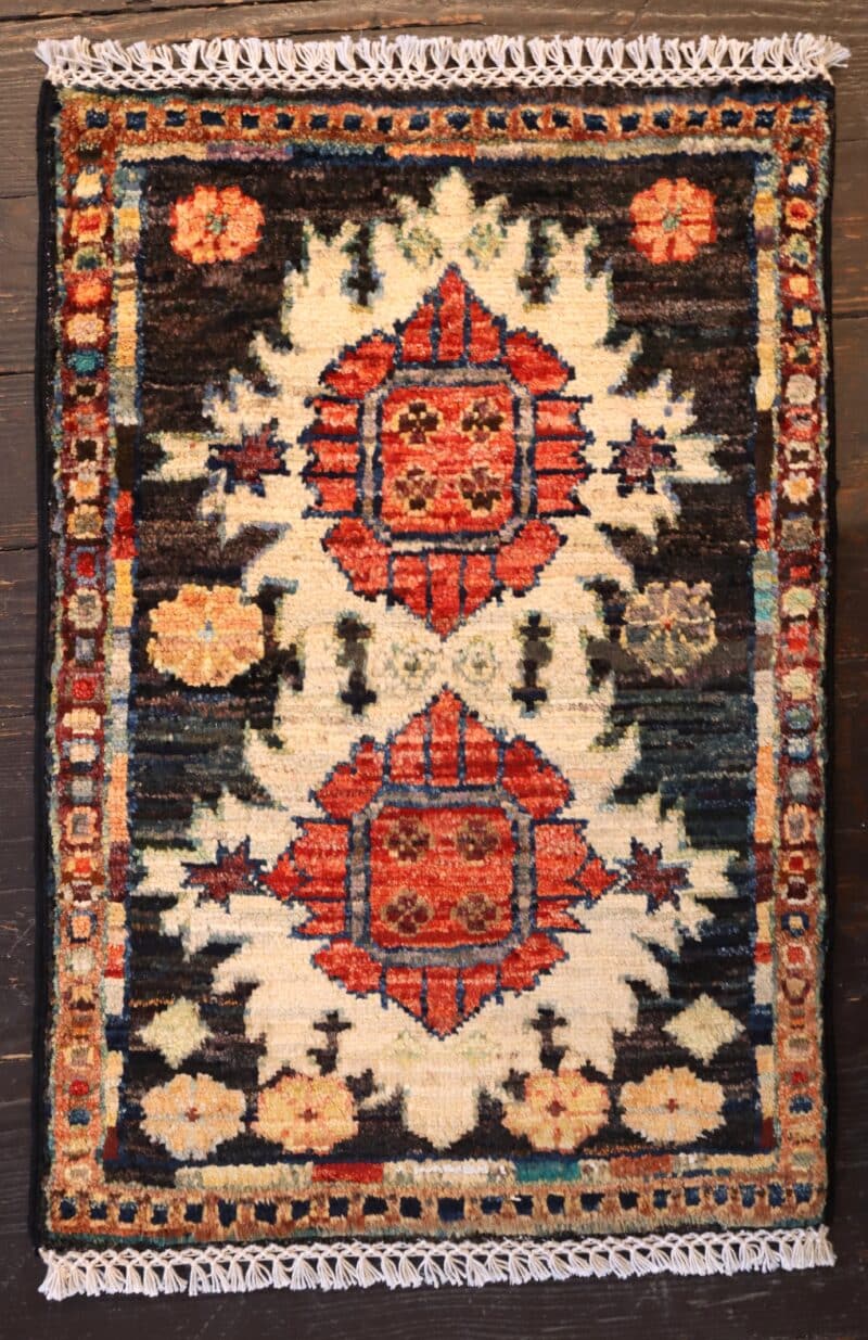 Handknotted Afghan Kazak Wool Rug