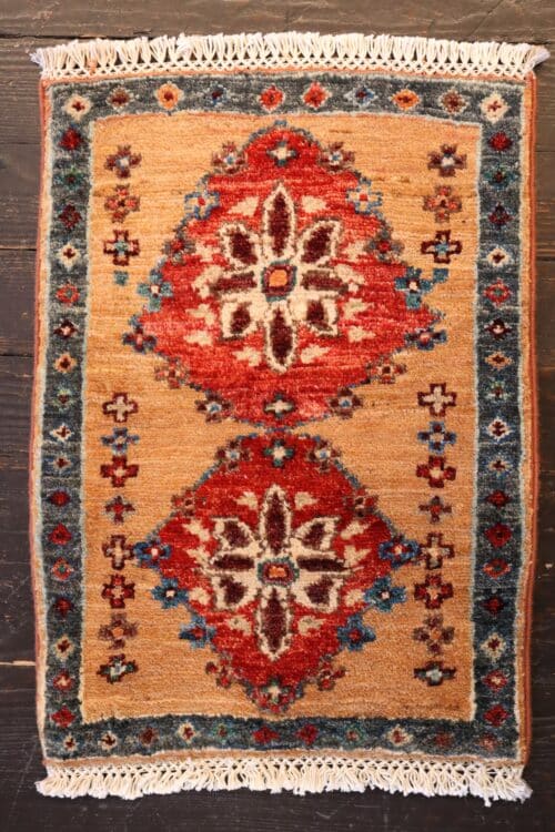 Handknotted Baluchi Wool Rug – Tribal Medallion Design