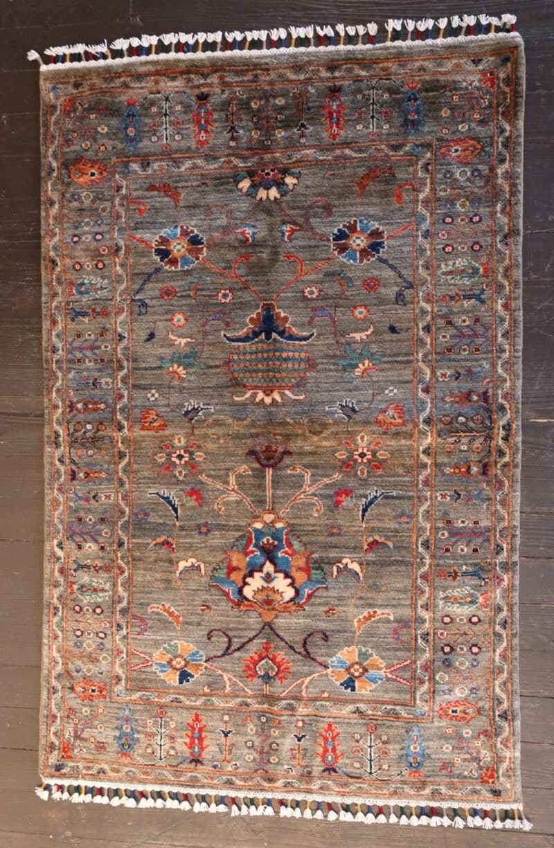 Handknotted Floral Ziegler Wool Rug