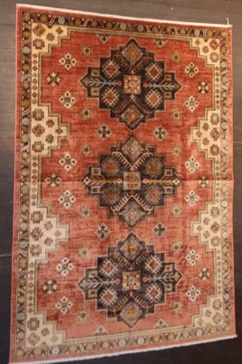Handknotted Tribal Kazak Wool Rug