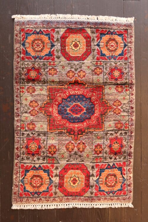 handknotted wool Kazak rug