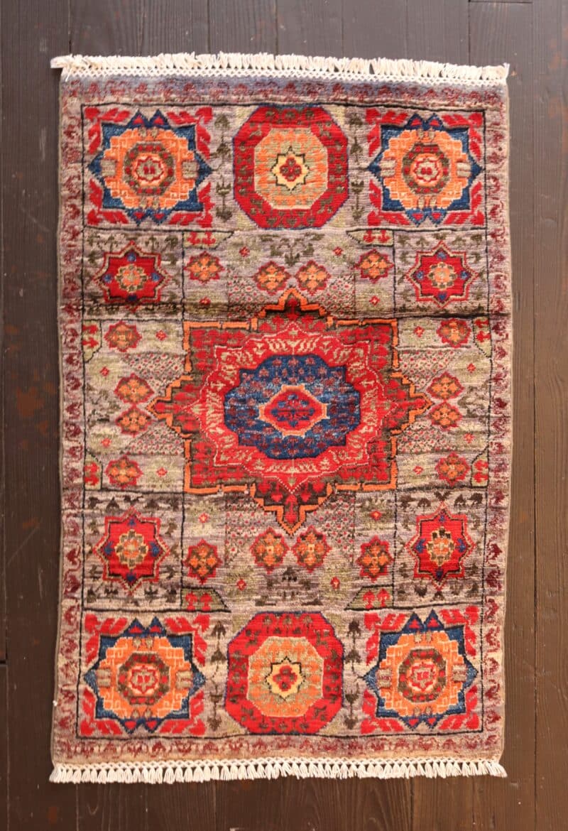 handknotted wool Kazak rug