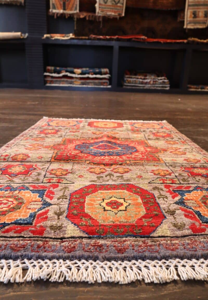 handknotted wool Kazak rug